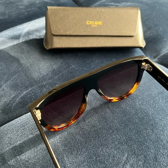 CELINE 58mm universal fit flat sunglasses - NEW Celine Flattop Gradient Shield Universal-fit Sunglasses  main image 3